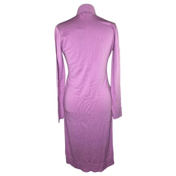 Revolve One Grey Day Lavender Cotton Cashmere Longline Open Front Cardigan Large - Picture 3 of 9